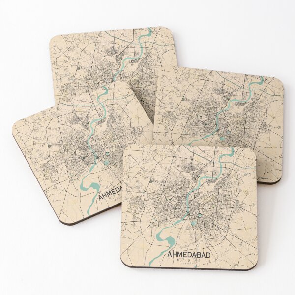 Item preview, Ahmedabad City Map of India - Vintage designed and sold by deMAP.