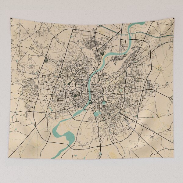 Item preview, Ahmedabad City Map of India - Vintage designed and sold by deMAP.