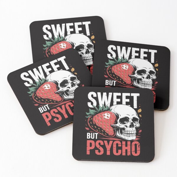 Item preview, Halloween Sweet But Psycho Funny Strawberry Skull designed and sold by itsnothatweird.