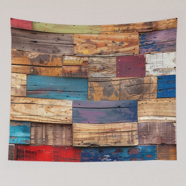 Item preview, Vintage Reclaimed Wood Art Photo In Peeling Colors  designed and sold by DEC02.