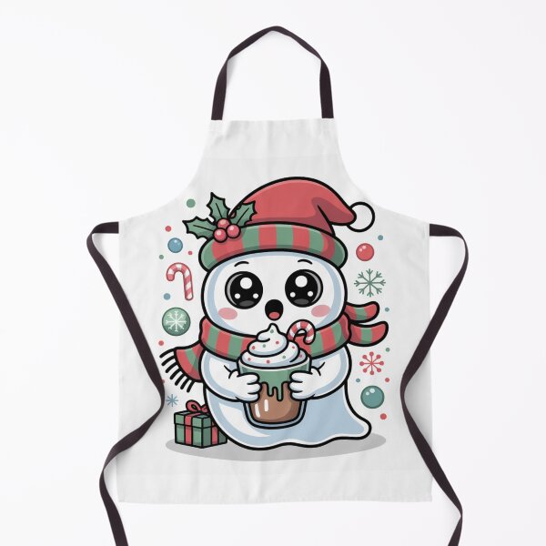 Item preview, Cute Christmas Ghost with Cocoa designed and sold by nandi1990.