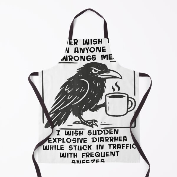 Item preview, Raven - I Never Wish Death Upon Anyone Who Wrongs Me designed and sold by GustavoEspino.
