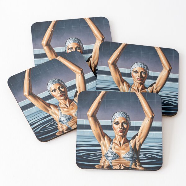 Item preview, The Synchronized Swimming Champion - Original Art Deco Artwork designed and sold by elektronen.