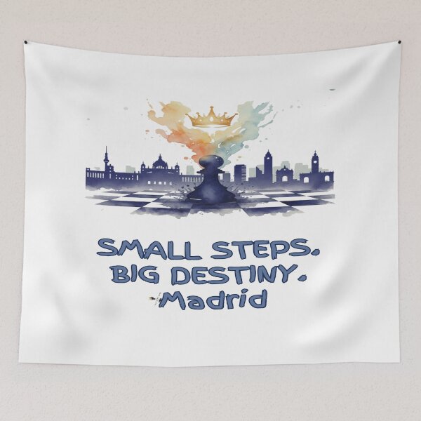 Item preview, Small Steps, Big Destiny. Madrid. designed and sold by PawnShiftGoods.