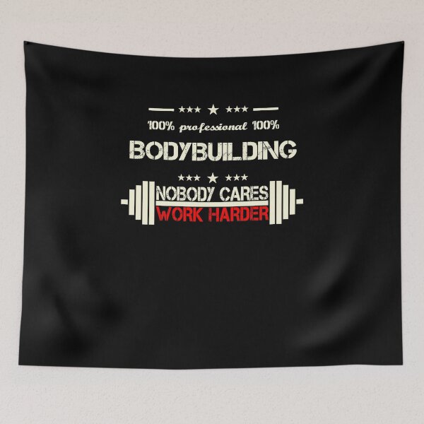Item preview, Bodybuilding Bodybuilder Weightlifter Deadlift Club Member Nobody Cares Work Harder designed and sold by Basti09.