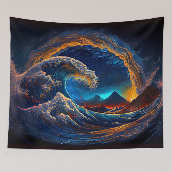 Item preview, Waves Of Fire designed and sold by StimulatedHead.