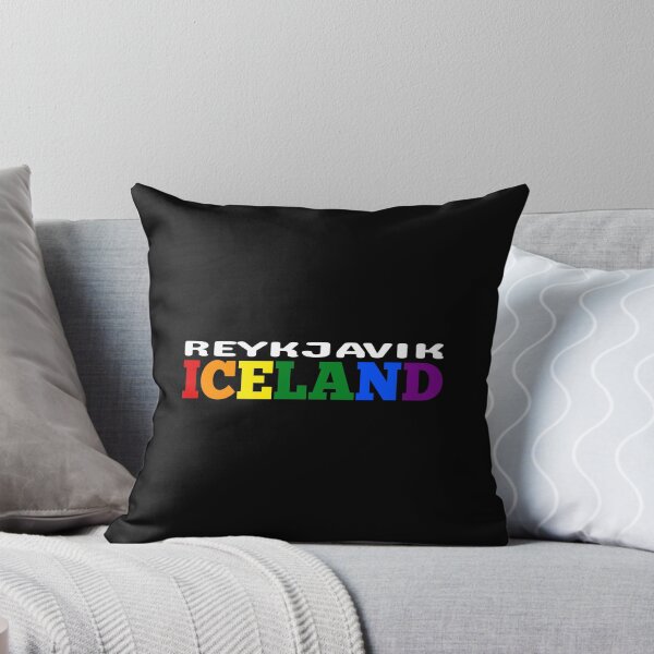 Item preview, REYKJAVIK ICELAND PRIDE (outlined text) designed and sold by MyRainbowVibes.