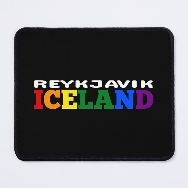 Item preview, REYKJAVIK ICELAND PRIDE (outlined text) designed and sold by MyRainbowVibes.