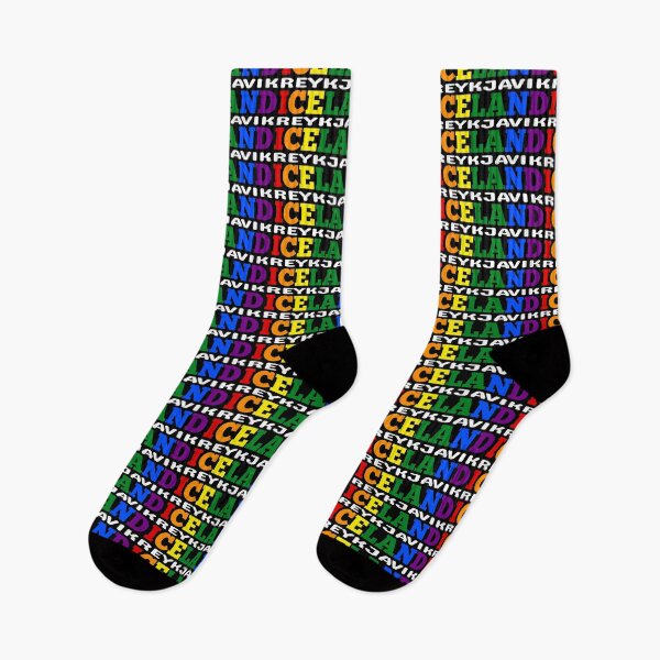 Item preview, REYKJAVIK ICELAND PRIDE (outlined text) designed and sold by MyRainbowVibes.