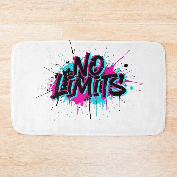 Item preview, NO LIMITS Graffiti Streetwear Design – Urban Hypebeast Typography designed and sold by Happyfreedom.