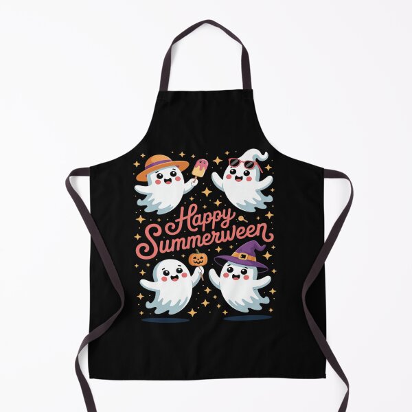 Item preview, Happy Summerween Ghosts Spooky Cute Beach Halloween designed and sold by petrichorsworld.