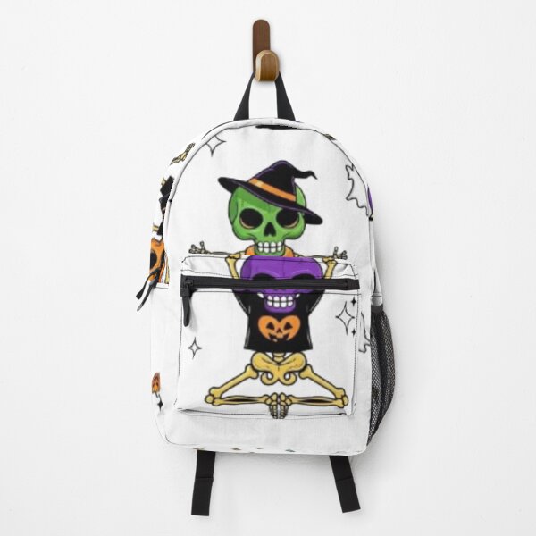 Item preview, Yoga Skulls friendships – Fun Halloween Celebration Art | Spooky Skeletons Partying, Jumping & Yoga Moves Design" designed and sold by Gurjeetpixelart.