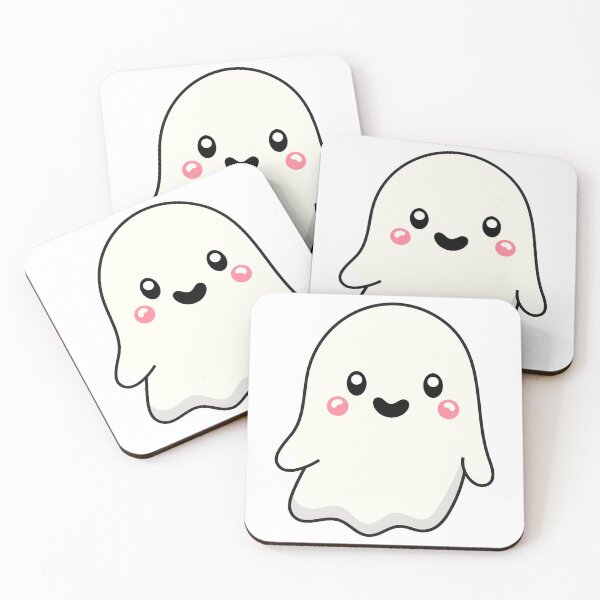 Item preview, Cute and Adorable GHOST happy Kawaii Halloween designed and sold by DibujandoPorfa.