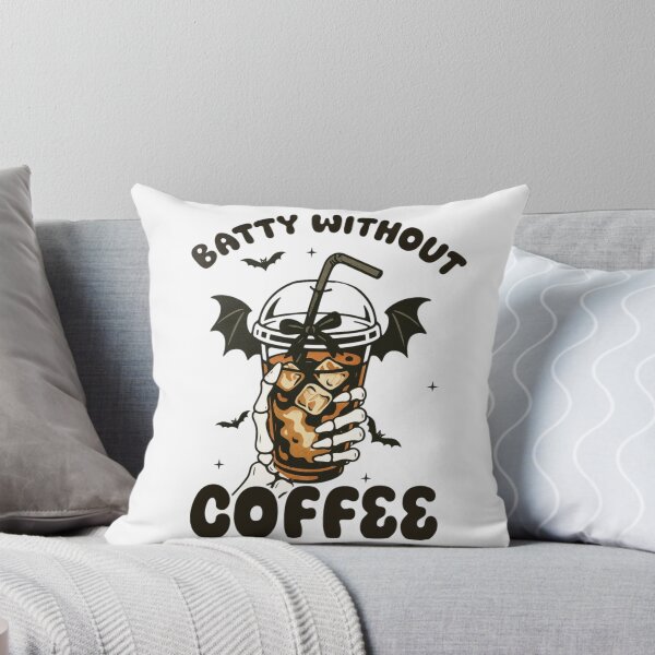 Item preview, Batty Without Coffee | Spooky Iced Coffee Halloween Design designed and sold by HoliShirtDesign.