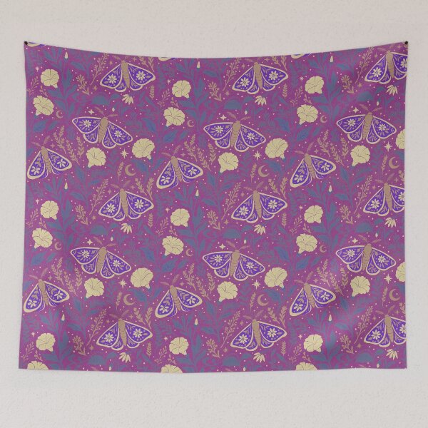 Item preview, Tapestry Moths in Golden Garden designed and sold by MindFulStudios.