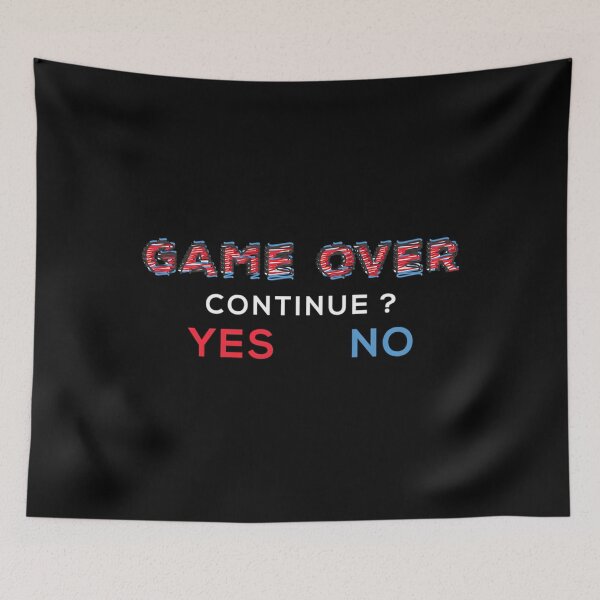 Item preview, Game Over Continue Yes Or No designed and sold by Ekkuskelahj.