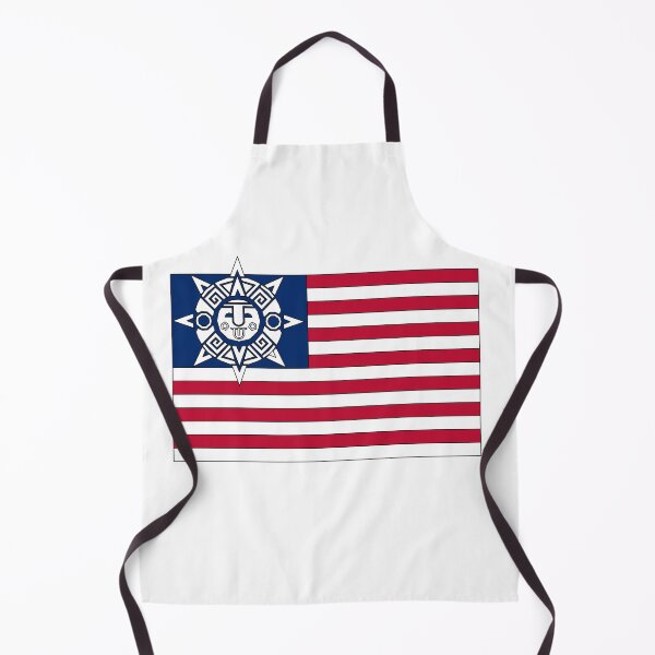 Item preview, USA Flag Aztec Calendar Crossover Mexican Heritage designed and sold by the Zarock Shop.