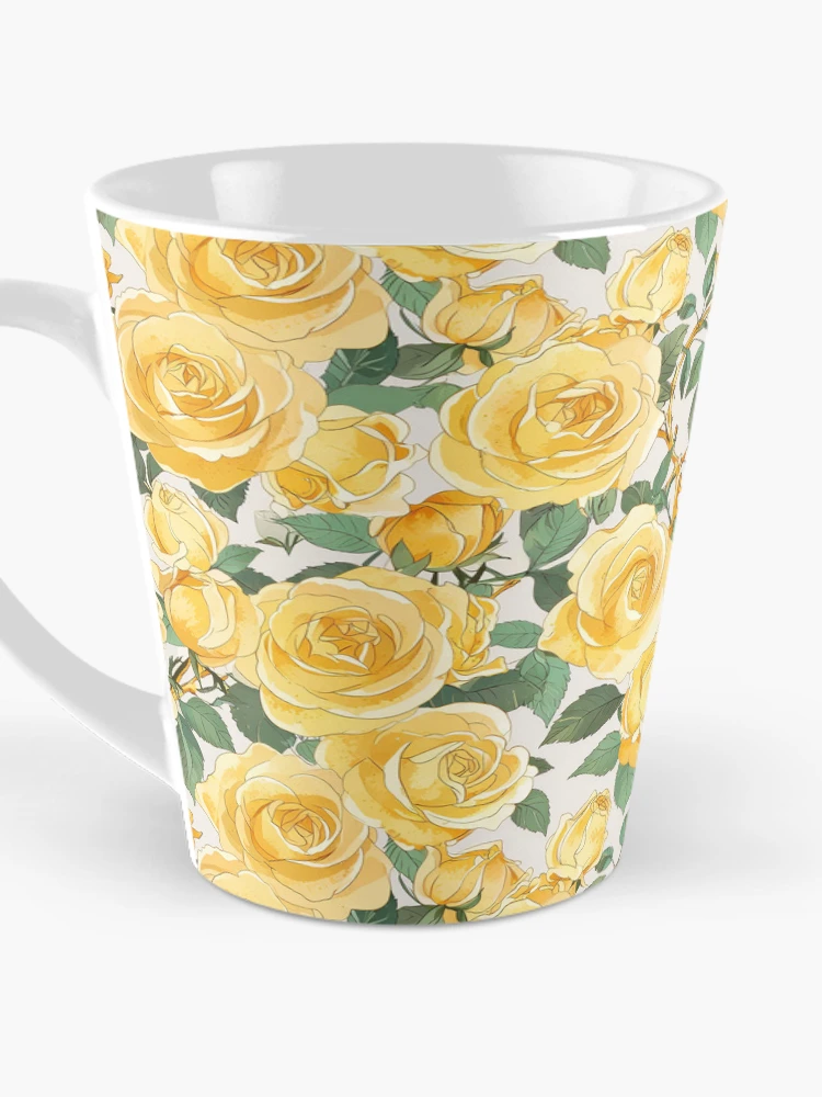 Thumbnail 3 of 4, Coffee Mug, Yellow Roses designed and sold by CoolPixels.