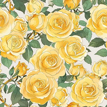 Artwork thumbnail, Yellow Roses by CoolPixels