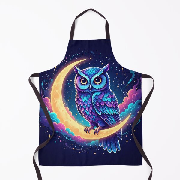 Item preview, Cosmic Moonlit Owl - Starlit Dreamer designed and sold by Kash3f.