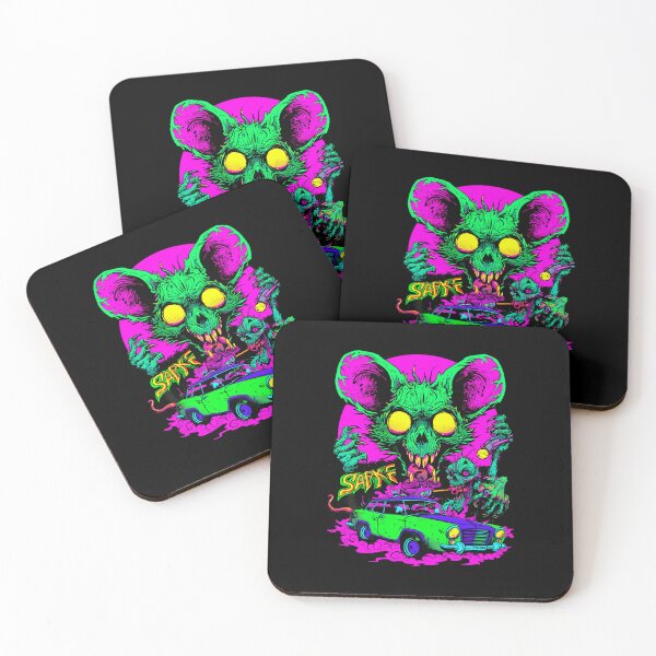 Item preview, Ratfink Slime Mouse Neon Car Horror Mayhem designed and sold by Witchwayto254.