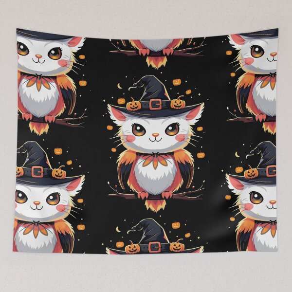 Item preview, Cute Witch Owl Sitting on Branch designed and sold by Medeea Publishing.