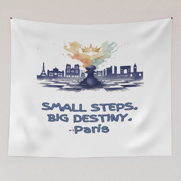 Item preview, Small Steps. Big Destiny. Paris. designed and sold by PawnShiftGoods.