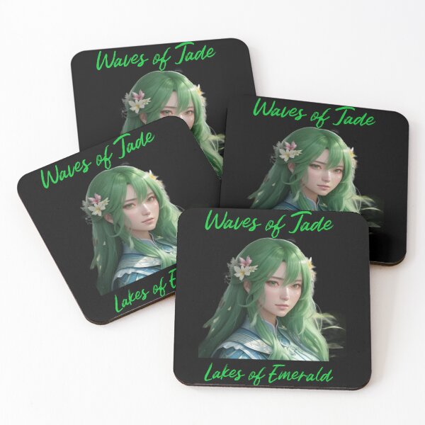 Item preview, Waves of Jade Lakes of Emerald designed and sold by Prestons Corner.