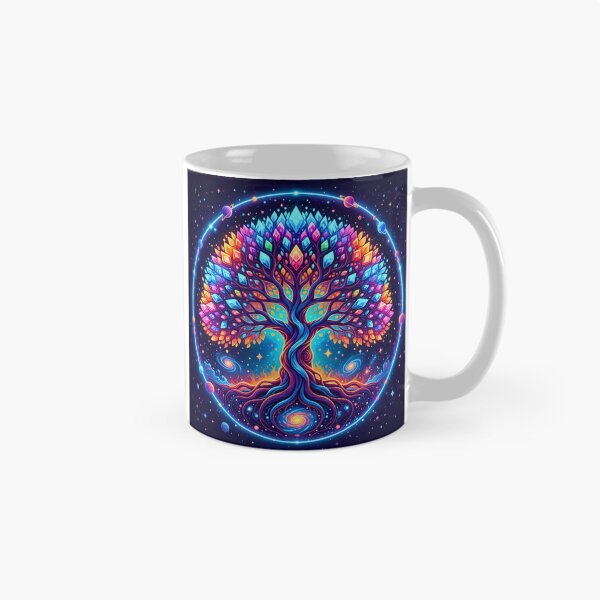 Item preview, Vibrant Cosmic Tree of Life - Crystal Galaxy designed and sold by Kash3f.
