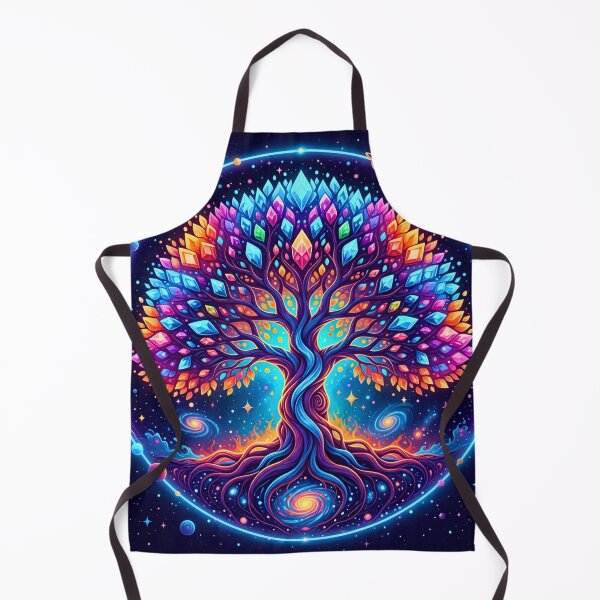 Item preview, Vibrant Cosmic Tree of Life - Crystal Galaxy designed and sold by Kash3f.