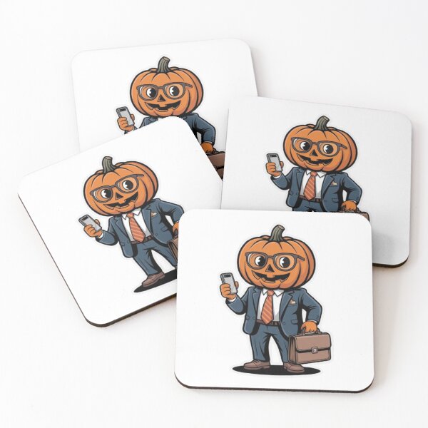 Item preview, Pumpkin Office BOSS – Funny Halloween Business Work Art | Spooky Corporate Pumpkins with Laptops, Charts & Coffee designed and sold by Gurjeetpixelart.