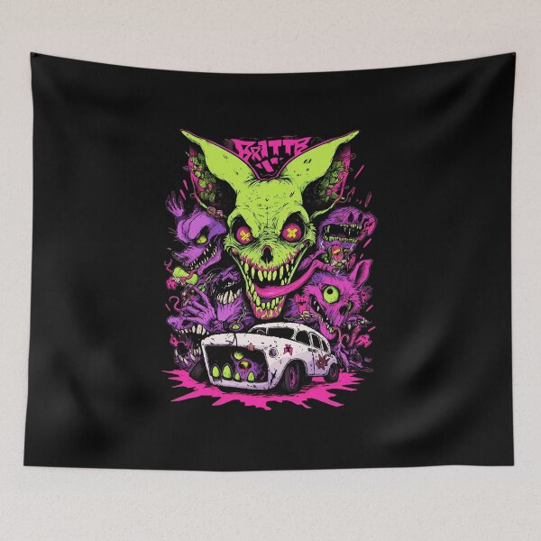 Item preview, Ratfink Mutant Van Neon Monster Chaos Scene designed and sold by Witchwayto254.