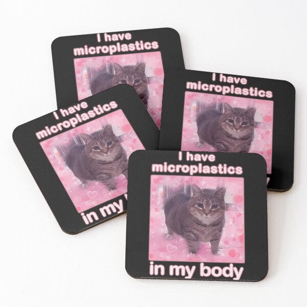 Item preview, Microplastics In Body Funny Cat Meme Gifts designed and sold by Kordowski.