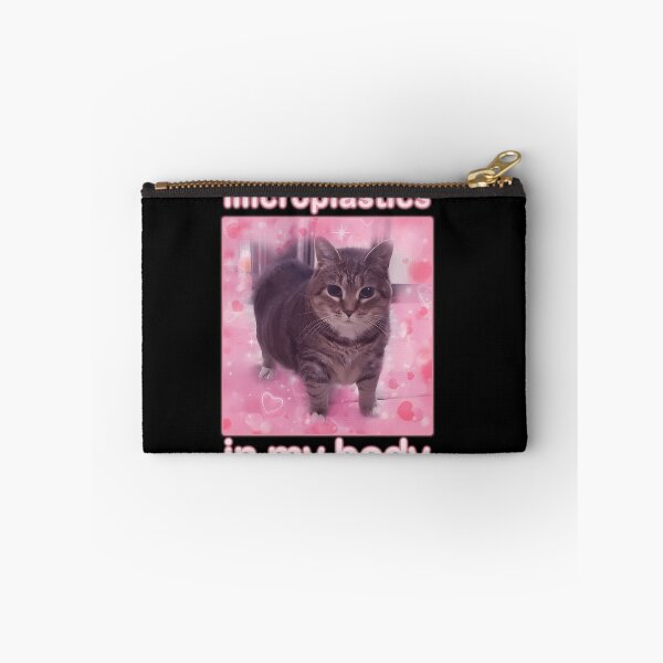 Item preview, Microplastics In Body Funny Cat Meme Gifts designed and sold by Kordowski.