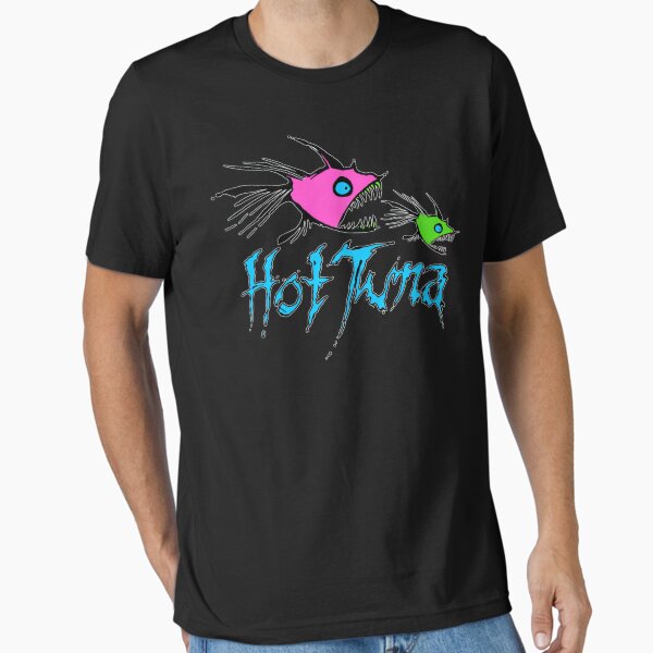T-Shirt Homme Hot Tuna Bleu - Manches Courtes, Col Ras Du Cou, Taille M - Parfait état
