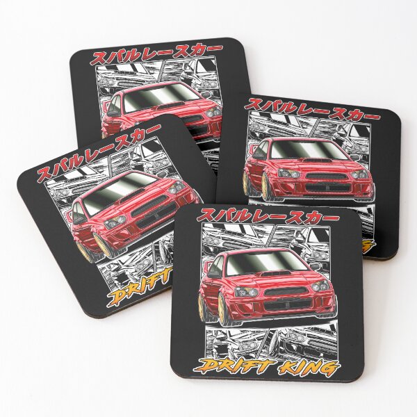 Item preview, Red Subie JDM Drift King – Turbo Rally Legend designed and sold by JDM Guyvit.