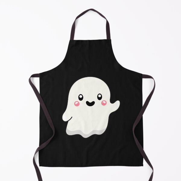Item preview, Cute and Adorable GHOST waving happy Kawaii Halloween designed and sold by DibujandoPorfa.