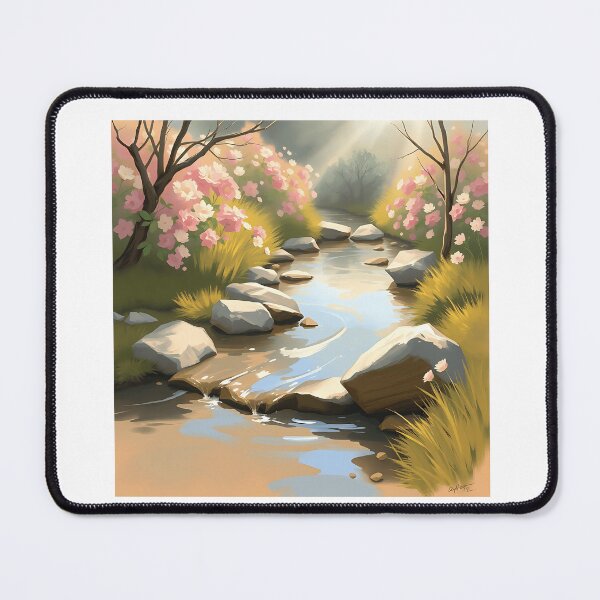 Item preview, Impressionistic Peaceful Stream designed and sold by sharon1210.