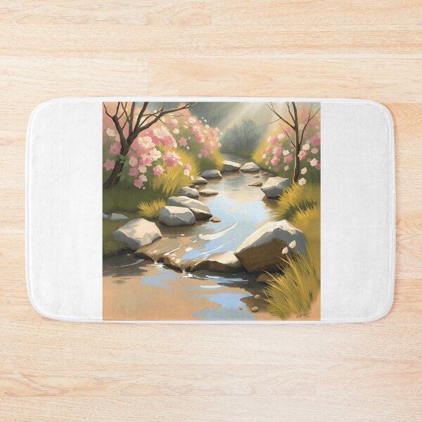 Item preview, Impressionistic Peaceful Stream designed and sold by sharon1210.
