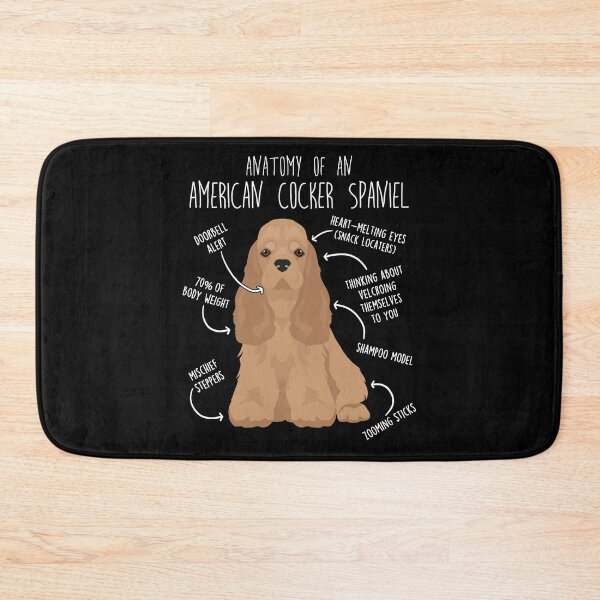 Item preview, Buff American Cocker Spaniel Dog Anatomy designed and sold by Clara Hollins.