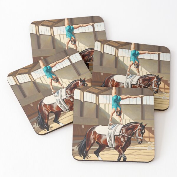 Item preview, The Equestrian Acrobat - Original Art Deco Artwork designed and sold by elektronen.