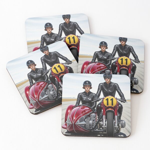 Item preview, The Sidecar Race - Original Art Deco Artwork designed and sold by elektronen.