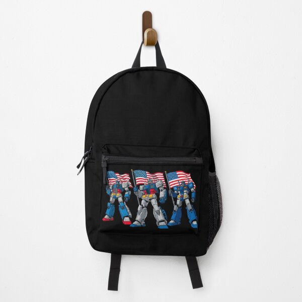 Item preview, Full Metal Patriot – Retro Robots with American Flags designed and sold by CleanQuotes.