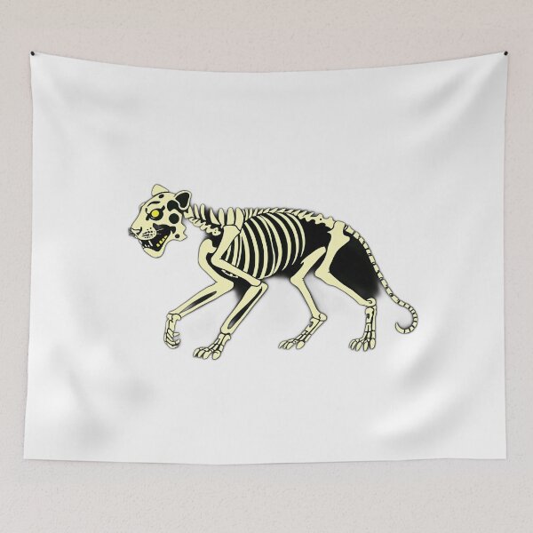 Item preview, Glow-in-the-Dark Skeletal Tiger designed and sold by sharon1210.