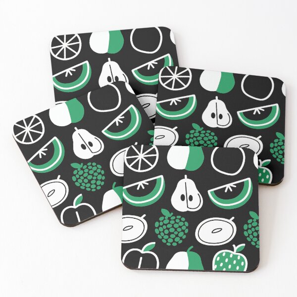 Item preview, Bold Green & White Fruit Medley Pattern designed and sold by zzz888.