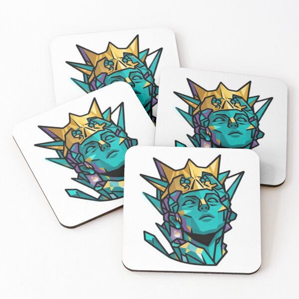 Item preview, Crystal Guardian – Mystical Protector Fantasy Art | Spiritual Healing Crystal Design for Stickers & T-Shirts designed and sold by Gurjeetpixelart.