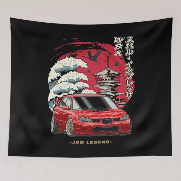 Item preview, The Great Wave - Red Subie Drift King  designed and sold by JDM Guyvit.