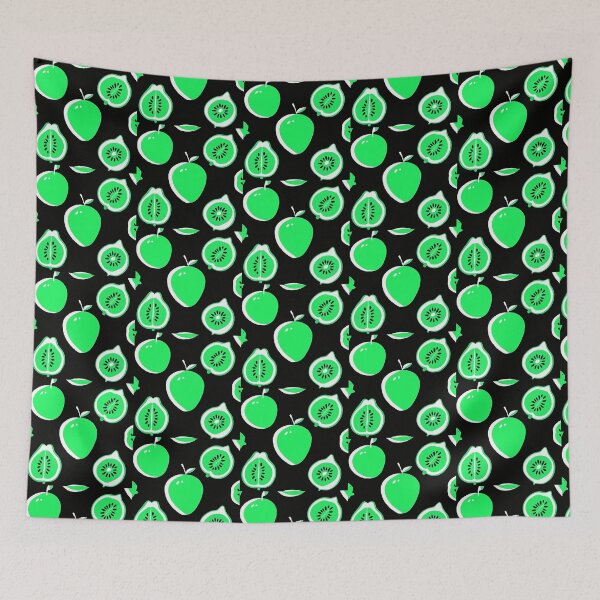 Item preview, Vibrant Green Kiwi & Apple Fruit Pattern designed and sold by zzz888.
