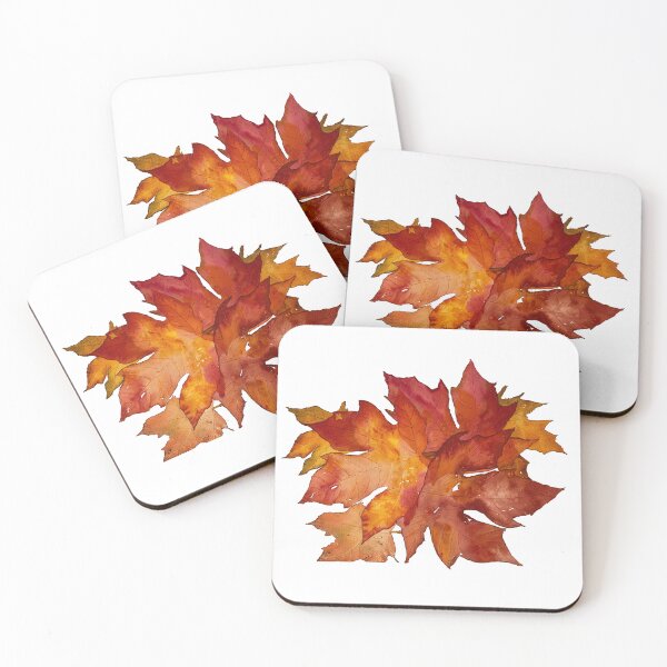 Item preview, Bunch of Maple Leaves designed and sold by Lisa Neuman Watercolors.