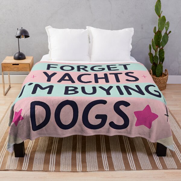 Item preview, Forget Yachts, I'm Buying Dogs Sticker designed and sold by FlamingGalahDesigns.